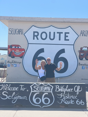 Ufem Weg zrugg vo Las Vegas no en chline Teil vode Route 66 gmacht.