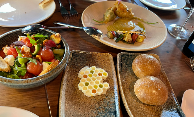 Mit de Dalia und em Wolfgang simmer is Bistro Ember, Turkish Fine Food :)