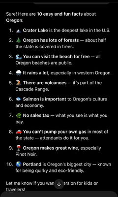 Es paar Facts über Oregon: Euse Lieblings isch natürli de mit de MwSt - Es chostet eifach so viel wie staaht, kei wiiteri Stüre me druf :D