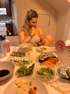 Wohlverdienti Sushi mit Fisch - entli wiedermal!