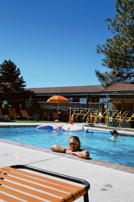 De Hotelpool - so dasmer mit de Haar nöd freiwillig abetaucht.