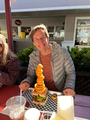 Haha - No words! Cowboy Burger im Healdsburger in Healdsburg