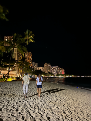 Zistig; 2mal go surfe und en Beachspaziergang nachem Znacht...