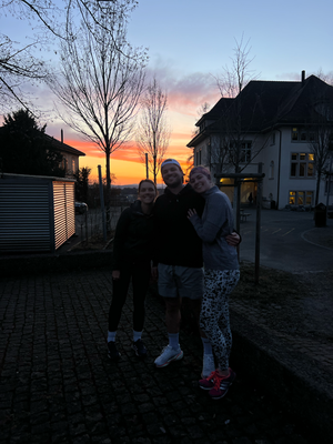 Sport mache muss ä mal sii - umso besser mit some Sunneuntergang!