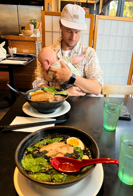 Laundry verbunde mit em Ramen-Rest näbetdra - gaht nume mittelguet wenn de Jayvi wach isch ^^