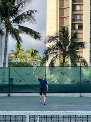 Wieder en Tennisplatz with a view :))