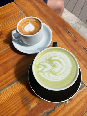 Another First: Coconut Matcha - sogar de Fäbe gern gha :D Cafe Spruce