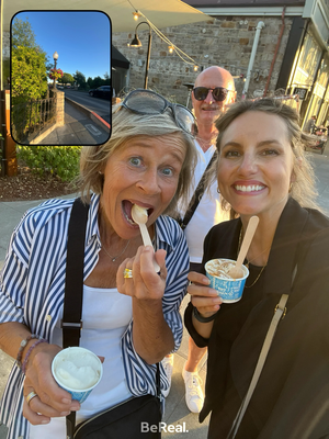 Glace zum Dessert!