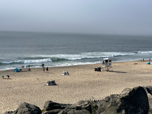 En churze Moment hets da ah de Montara Beach no Sunne gha, usgnützt und nachere Halbstund wieder wiiter :P