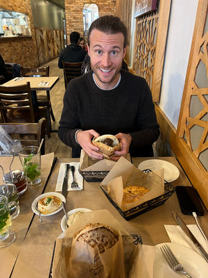 Orens Hummus in Mountain View, als Stop während eusere Weltreis vo SF nach San Jose :D