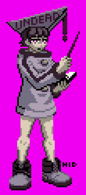 ネクロマンサーさん（骨二ギーさん https://twitter.com/bone_Nig オリジナルキャラ）