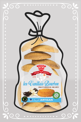 Vanillais, biscuit pur beurre à la pure vanille bourbon de madagascar.