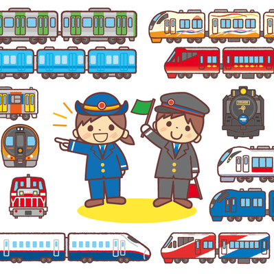 Gakken　学研の頭脳開発　でんしゃの練習帳シリーズ　中面イラスト　シール