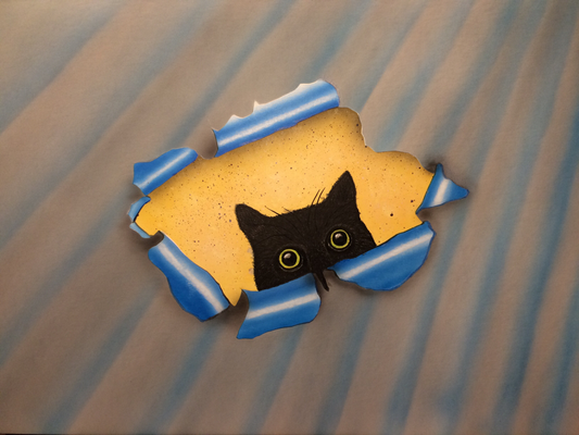 Nero the Cat / Cardboard 25x36cm