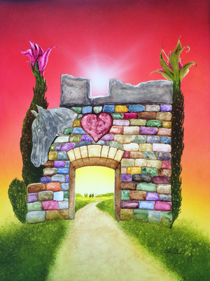 Way to the Light / Cardboard 30x40cm
