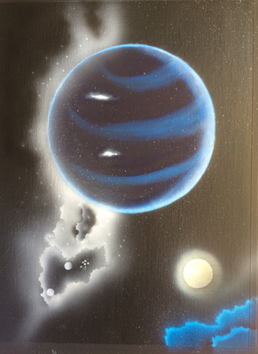 Blue Planet / Canvas Sheet 30x40cm