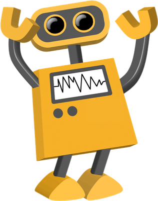 robot - technologie - sciences et techniques - smiley émoticône émoji cartoon clipart illustration - artémotic