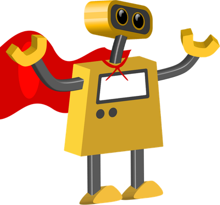 robot - technologie - sciences et techniques - smiley émoticône émoji cartoon clipart illustration - artémotic