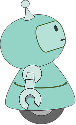 robot - technologie - sciences et techniques - smiley émoticône émoji cartoon clipart illustration - artémotic