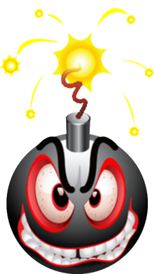 explosion - technologie - sciences et techniques - smiley émoticône émoji cartoon clipart illustration - artémotic