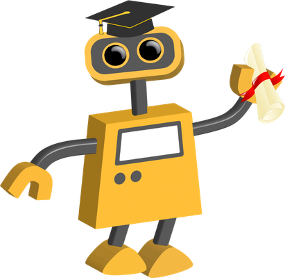 robot - technologie - sciences et techniques - smiley émoticône émoji cartoon clipart illustration - artémotic