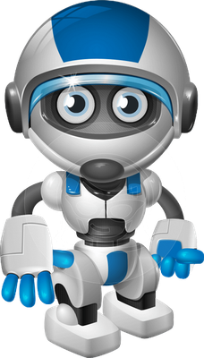 robot - technologie - sciences et techniques - smiley émoticône émoji cartoon clipart illustration - artémotic
