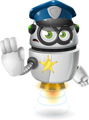 robot - technologie - sciences et techniques - smiley émoticône émoji cartoon clipart illustration - artémotic