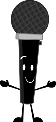 microphone - technologie - sciences et techniques - smiley émoticône émoji cartoon clipart illustration - artémotic