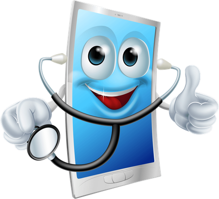 téléphone - technologie - sciences et techniques - smiley émoticône émoji cartoon clipart illustration - artémotic