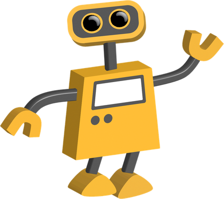 robot - technologie - sciences et techniques - smiley émoticône émoji cartoon clipart illustration - artémotic