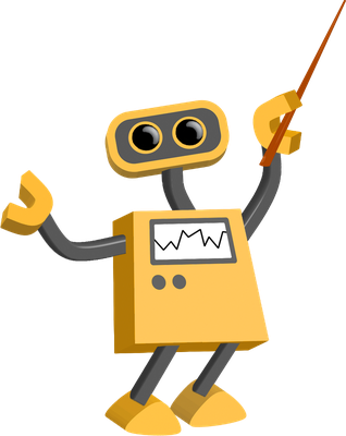 robot - technologie - sciences et techniques - smiley émoticône émoji cartoon clipart illustration - artémotic