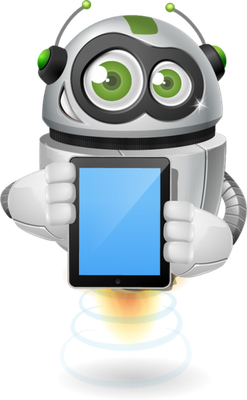 robot - technologie - sciences et techniques - smiley émoticône émoji cartoon clipart illustration - artémotic