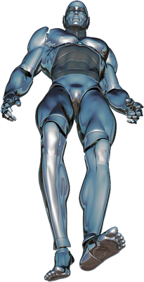 cyborg - technologie - sciences et techniques - smiley émoticône émoji cartoon clipart illustration - artémotic