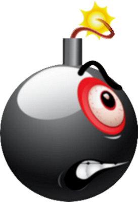 explosion - technologie - sciences et techniques - smiley émoticône émoji cartoon clipart illustration - artémotic