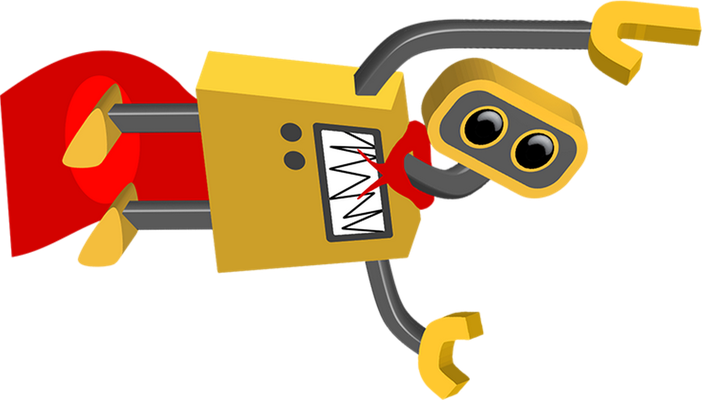 robot - technologie - sciences et techniques - smiley émoticône émoji cartoon clipart illustration - artémotic