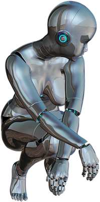 cyborg - technologie - sciences et techniques - smiley émoticône émoji cartoon clipart illustration - artémotic