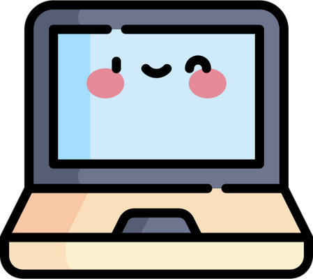 ordinateur - technologie - sciences et techniques - smiley émoticône émoji cartoon clipart illustration - artémotic