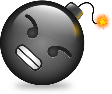 explosion - technologie - sciences et techniques - smiley émoticône émoji cartoon clipart illustration - artémotic