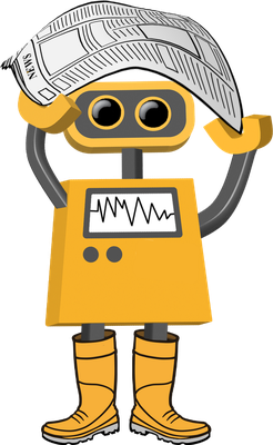 robot - technologie - sciences et techniques - smiley émoticône émoji cartoon clipart illustration - artémotic
