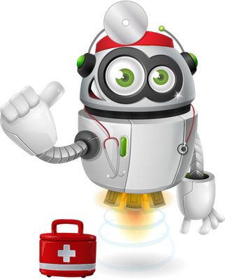 robot - technologie - sciences et techniques - smiley émoticône émoji cartoon clipart illustration - artémotic