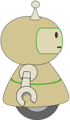 robot - technologie - sciences et techniques - smiley émoticône émoji cartoon clipart illustration - artémotic