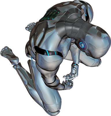 cyborg - technologie - sciences et techniques - smiley émoticône émoji cartoon clipart illustration - artémotic