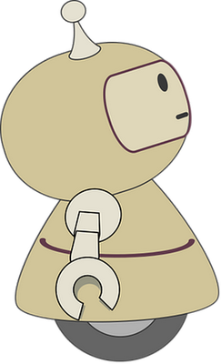 robot - technologie - sciences et techniques - smiley émoticône émoji cartoon clipart illustration - artémotic