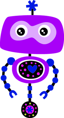 robot - technologie - sciences et techniques - smiley émoticône émoji cartoon clipart illustration - artémotic