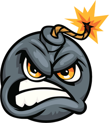 explosion - technologie - sciences et techniques - smiley émoticône émoji cartoon clipart illustration - artémotic