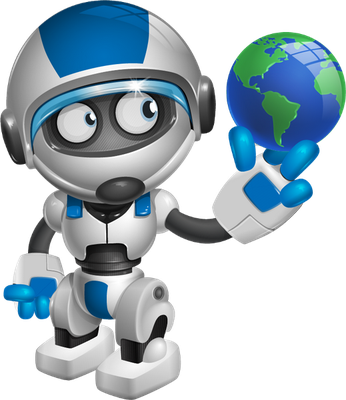 robot - technologie - sciences et techniques - smiley émoticône émoji cartoon clipart illustration - artémotic