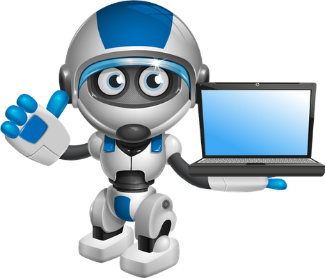robot - technologie - sciences et techniques - smiley émoticône émoji cartoon clipart illustration - artémotic