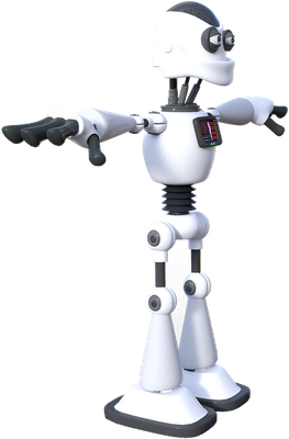 robot - technologie - sciences et techniques - smiley émoticône émoji cartoon clipart illustration - artémotic
