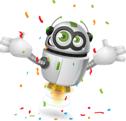 robot - technologie - sciences et techniques - smiley émoticône émoji cartoon clipart illustration - artémotic