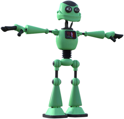 robot - technologie - sciences et techniques - smiley émoticône émoji cartoon clipart illustration - artémotic